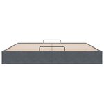 VidaXL Cadre de lit ottoman sans matelas gris foncé 160x200 cm velours