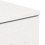 vidaXL Table de chevet Blanc 37 x 35 x 18 5 cm Bois massif en pin