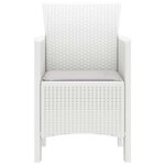 vidaXL Chaise de jardin 2 Pièces Blanc 53 x 49 x 85 cm PP