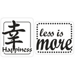 Tampon fond de moule savon Happiness et Less is more