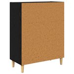 vidaXL Buffet Chêne noir 34 x 69.5 x 90 cm Bois d'ingénierie