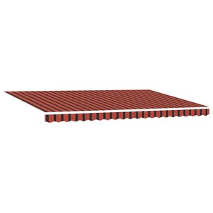 vidaXL Auvent Rétractable orange et marron 500 × 300 cm tissu
