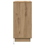 vidaXL Cabinet de chevet avec tiroir chêne artisanal 71 x 34.5 x 75 cm