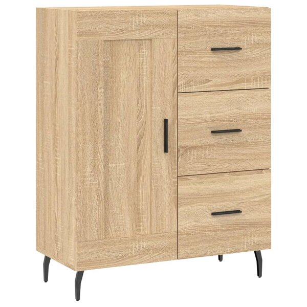 vidaXL Buffet chêne sonoma 69 5x34x90 cm bois d'ingénierie