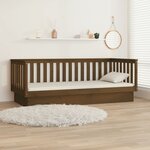 vidaXL Lit de jour sans matelas marron miel 80x200 cm bois pin massif