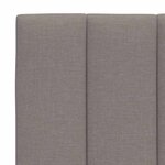vidaXL Coussin de tête de lit taupe 100 cm tissu