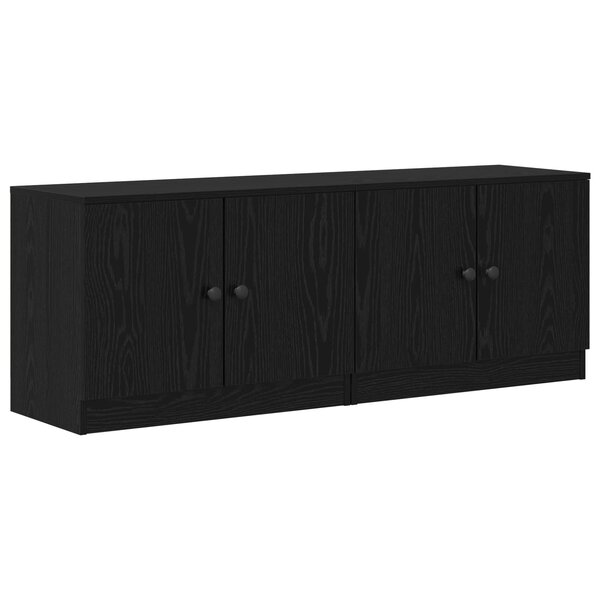 vidaXL Armoire de lit 2 Pièces Chêne noir 66 x 35 x 48 cm