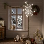 vidaXL Sapin de Noël 200 LED blanc froid Saule 2 2 m Int/Ext