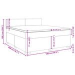 vidaXL Sommier à lattes de lit et matelas Gris clair 180x200cm Velours