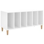 vidaXL Armoire à disques blanc 100x38x48 cm bois d'ingénierie