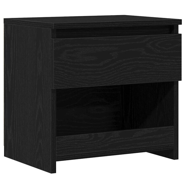 vidaXL Cabinet de chevet Chêne noir 40 x 30 x 39 cm Bois d'ingénierie
