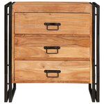 vidaXL Buffet avec tiroir Marron 66 x 33 x 70 cm Bois d'acacia massif