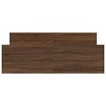 vidaXL Cadre de lit sans matelas chêne marron 135x190 cm