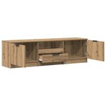 vidaXL Meuble TV Chêne Artisan 140x35x40 cm Bois d'ingénierie