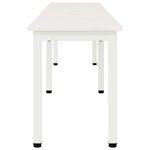 vidaXL banc Blanc 200 x 35 x 45 cm Bois de pin massif