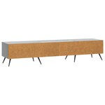 vidaXL Meuble TV Sonoma gris 147 x 34 5 x 30 cm Bois d'ingénierie