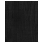 Vidaxl tables de chevet 2 pièces noir 35 5x33 5x41 5cm bois de pin massif