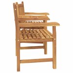 vidaXL Chaises de Jardin Marron 152 x 63 x 89 cm Bois de teck solide