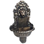 vidaXL Fontaine murale Design de tête de lion Bronze