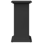 vidaXL Piédestal avec rangement noir 31x30x60 cm bois d'ingénierie