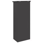 vidaXL Boîte de dépôt de colis Noir 44.5 x 29 x 110.5 cm Acier