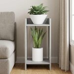 vidaXL Support de Plante Gris béton 30 x 30 x 60 cm Bois d'ingénierie