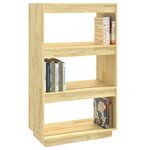 vidaXL Bibliothèque/Séparateur de pièce 60x35x103 cm pin massif