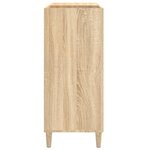 vidaXL Armoire à disques chêne sonoma 84 5x38x89 cm bois d'ingénierie