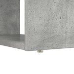 vidaXL Bureau avec rangement gris béton 113x54x120 cm en bois