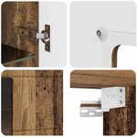 vidaXL Cabinet en Bois Bois ancien 50 x 29 x 100 cm Bois d'ingénierie