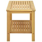 vidaXL Table d'appoint Huile Naturelle 70 x 40 x 45 cm
