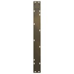 vidaXL Pieds de table à manger en forme de V  2 pièces  acier naturel  90 x (72-73 3) cm