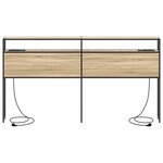 vidaXL Tête de lit de rangement Chêne Sonoma 180 cm Bois d'ingénierie