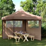 vidaXL Tente de fête Marron 292 x 292 x 315 cm Tissu Oxford