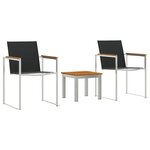 vidaXL Chaises de salle à manger - 2 pièces. Grises  60x56x85 cm  en acacia massif.