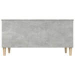 vidaXL Table basse Gris béton 90x44 5x45 cm Bois d'ingénierie