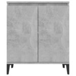 vidaXL Buffet gris béton 60x35x70 cm bois d'ingénierie