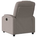 vidaXL Fauteuil de massage inclinable électrique Taupe Tissu