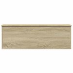 vidaXL Boîte de rangement chêne sonoma 102x35x35 cm bois d'ingénierie