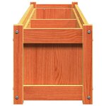vidaXL Jardinières 2 Pièces cire marron bois de pin massif
