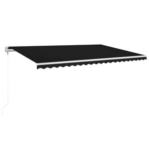 vidaXL Auvent rétractable automatique 500x350 cm Anthracite