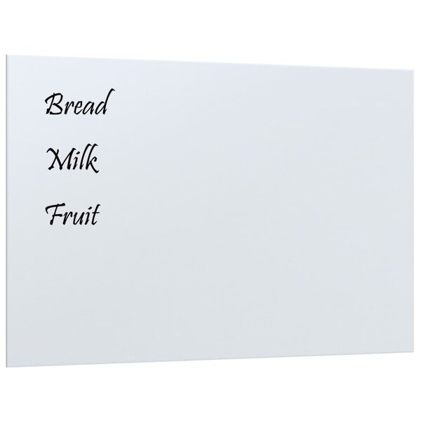 vidaXL Tableau noir magnétique mural Blanc 60x40 cm Verre trempé
