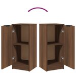 vidaXL Buffet Chêne marron 30x30x70 cm Bois d'ingénierie