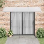 vidaXL Auvent de porte Gris 300x100 cm Polycarbonate
