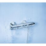 GROHE Robinet mitigeur thermostatique douche Grohtherm 1000 - Bec haut - Bec tube pivotant 150°- Economie d'eau - Chrome