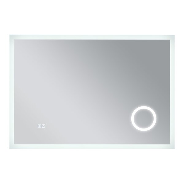 Miroir décoration moderne design LED Scafa pour salle de bain avec loupe 3 fois 70 x 100 cm blanc 03_0010171