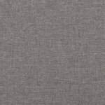 vidaXL Canapé à 3 places avec repose-pieds Gris clair 210 cm Tissu