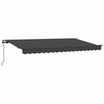 vidaXL Auvent Rétractable Anthracite 350 x 200 cm