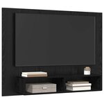 vidaXL Ensemble meuble TV Montage mural Chêne noir 120 x 23 5 x 90 cm