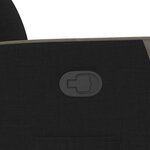 vidaXL Fauteuil inclinable Noir Tissu